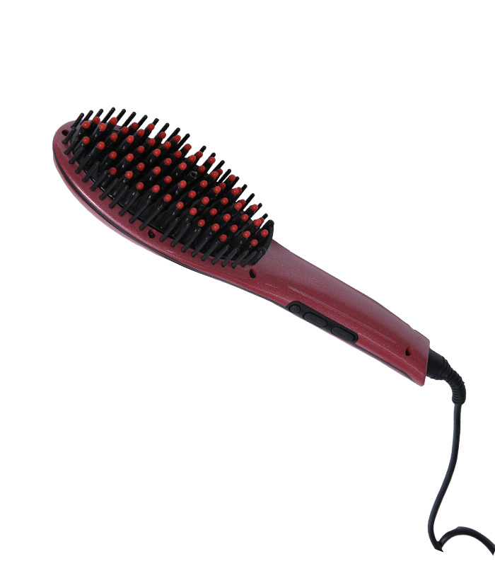 Pettine elettrico per parrucchiere a prezzo più basso per massaggi di vendita caldi, piastra per spazzole per capelli con display digitale LCD ZR-1008