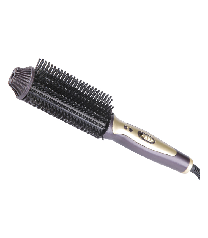 Spazzola lisciante per capelli con rivestimento ceramico elettrico a pettine caldo ZR-070B